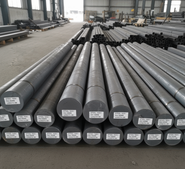 Barra redonda de acero 1020 de 95 milímetros x 3 metros.