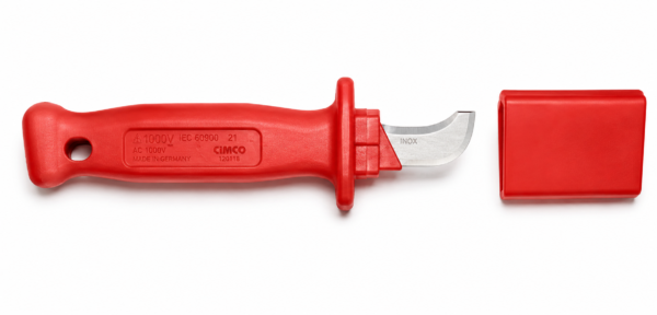 Cuchillo Pelacable Curvo 7" Dieléctrico Tramontina