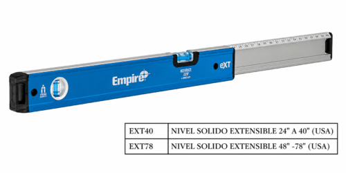 EXT40 Nivel Caja Extensible 48"-78" Empire