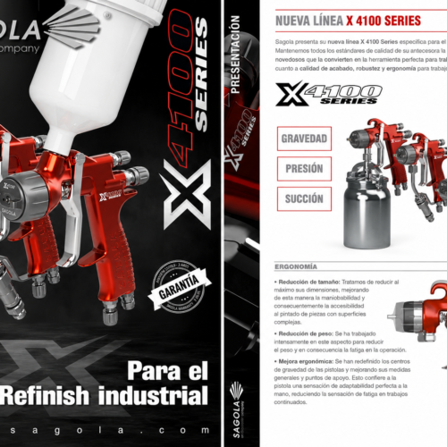 Pistola Pintura Sagola X4100 Series Pistola Pintura Sagola X4100 Series