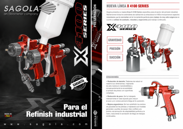Pistola Pintura Sagola X4100 Series
